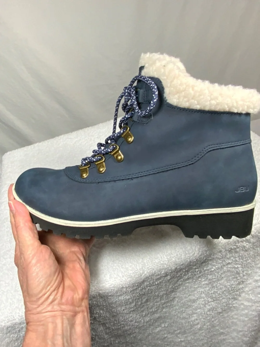 NWOT - JBU Blue Water Resistant Ankle Boots - Size 8.5